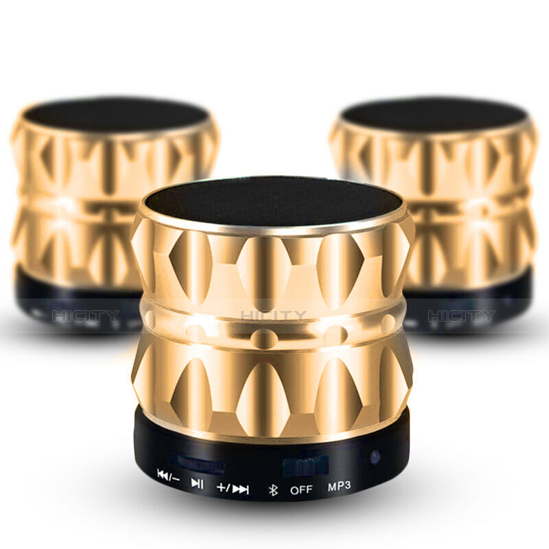 Altoparlante Casse Mini Bluetooth Sostegnoble Stereo Speaker S13 Oro