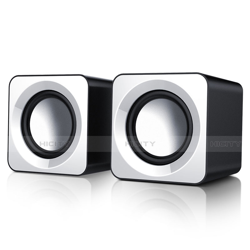 Altoparlante Casse Mini Sostegnoble Stereo Speaker W04 Bianco