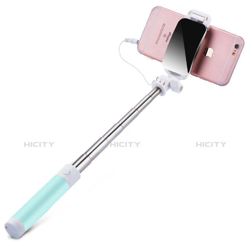 Bastoni Selfie Stick Asta Estensibile Cablato Universale S12 Verde