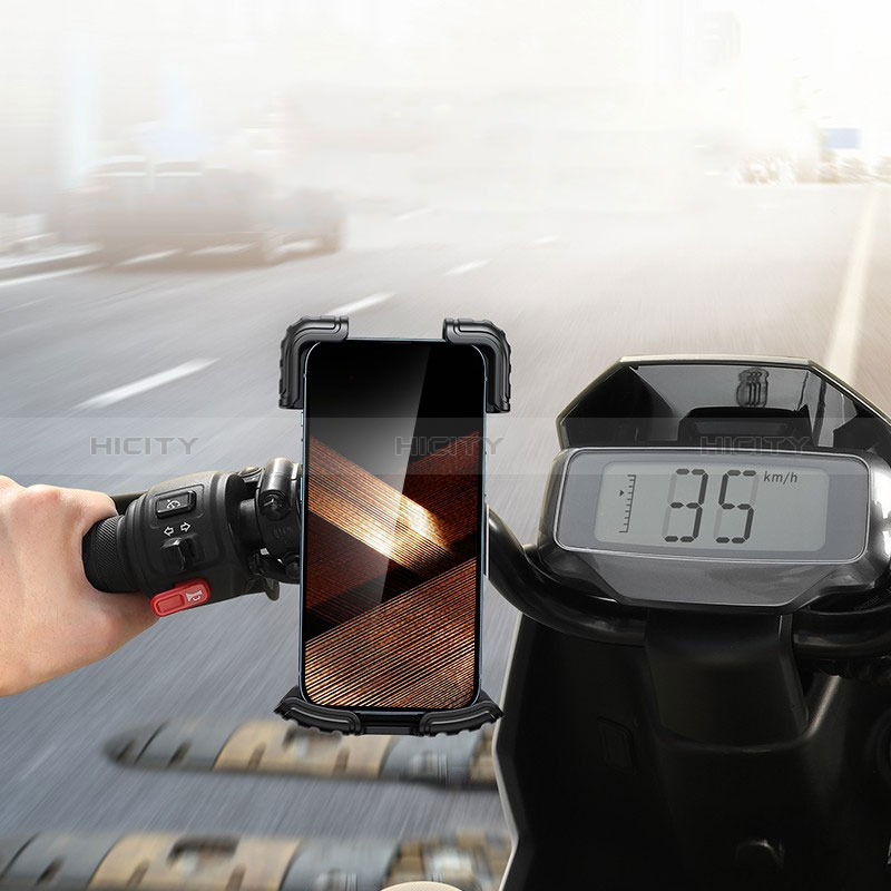 Bicicletta Motocicletta Supporto Manubrio Telefono Sostegno Cellulari Universale H03 Nero