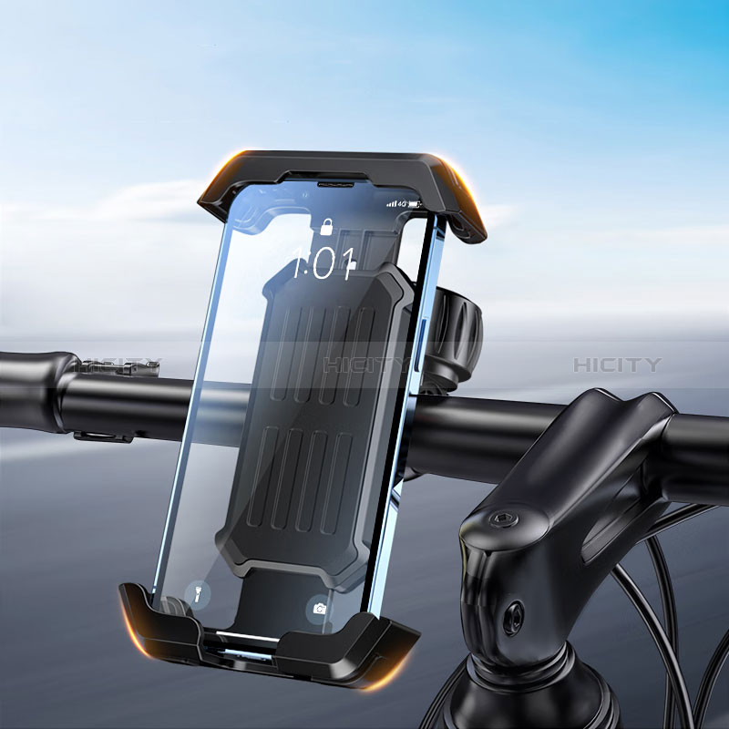 Bicicletta Motocicletta Supporto Manubrio Telefono Sostegno Cellulari Universale Nero