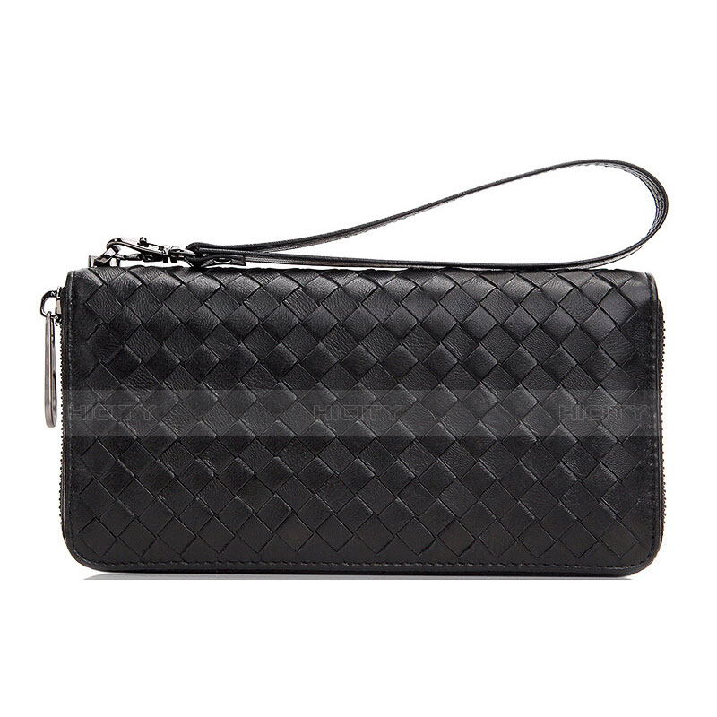 Borsetta Pochette Custodia In Pelle Diamante Universale H15 Nero