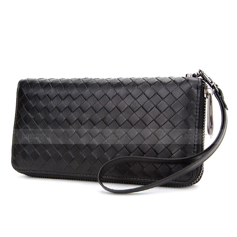 Borsetta Pochette Custodia In Pelle Diamante Universale H15 Nero
