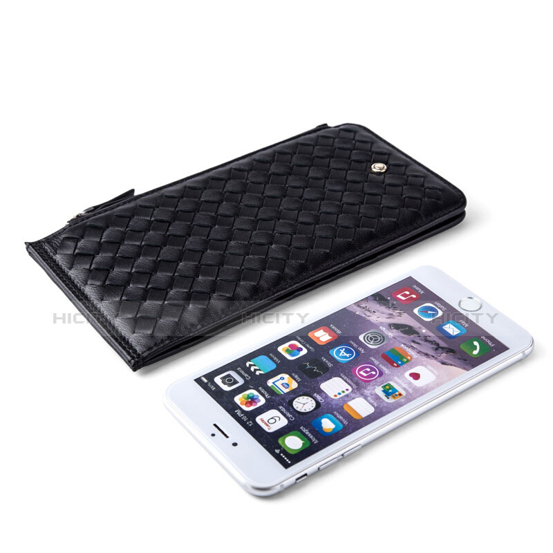 Borsetta Pochette Custodia In Pelle Diamante Universale Nero