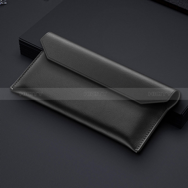 Borsetta Pochette Custodia In Pelle per Samsung Galaxy Z Fold3 5G Nero