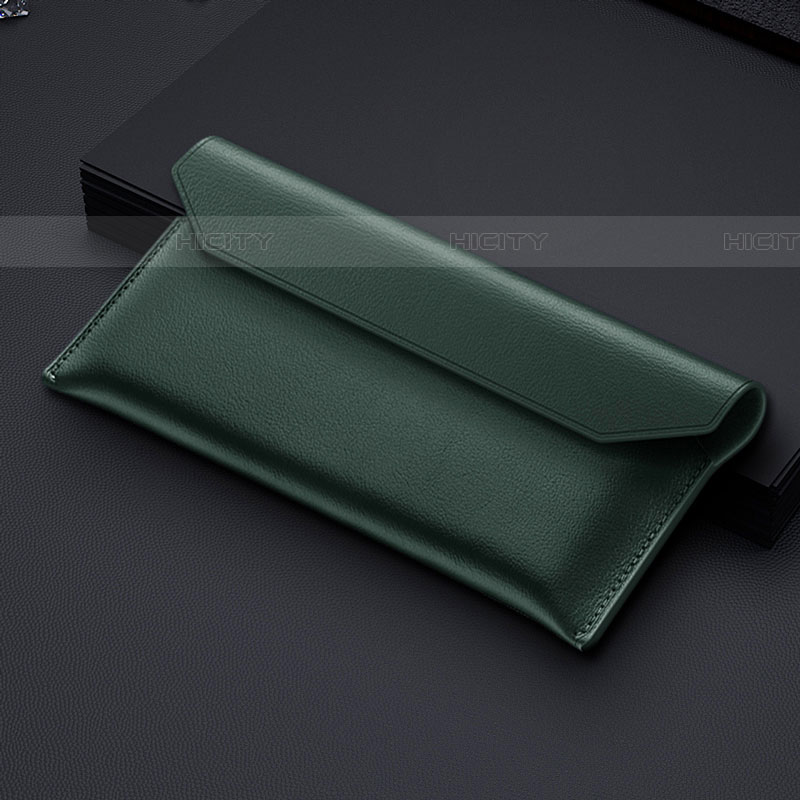 Borsetta Pochette Custodia In Pelle per Samsung Galaxy Z Fold4 5G Verde