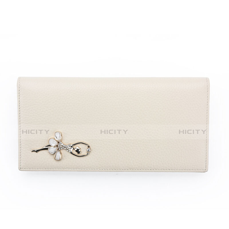 Borsetta Pochette Custodia In Pelle Ragazza Danzante Universale Bianco