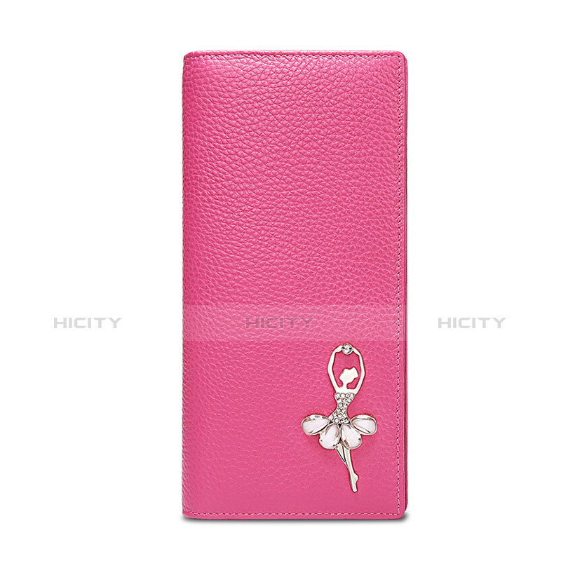 Borsetta Pochette Custodia In Pelle Ragazza Danzante Universale Rosa Caldo