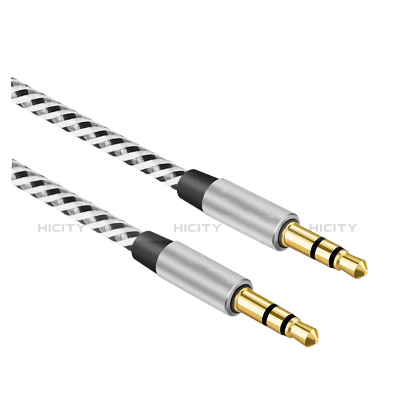 Cavo Audio Maschio a Maschio Jack 3.5mm AUX Stereo A06 Argento