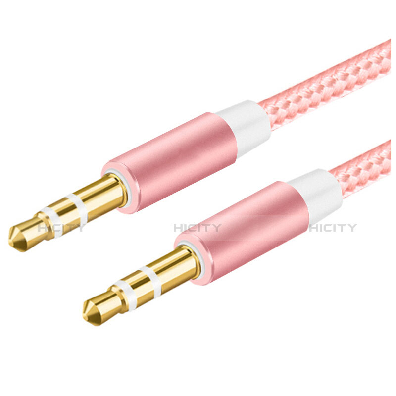 Cavo Audio Maschio a Maschio Jack 3.5mm AUX Stereo A06 Rosa