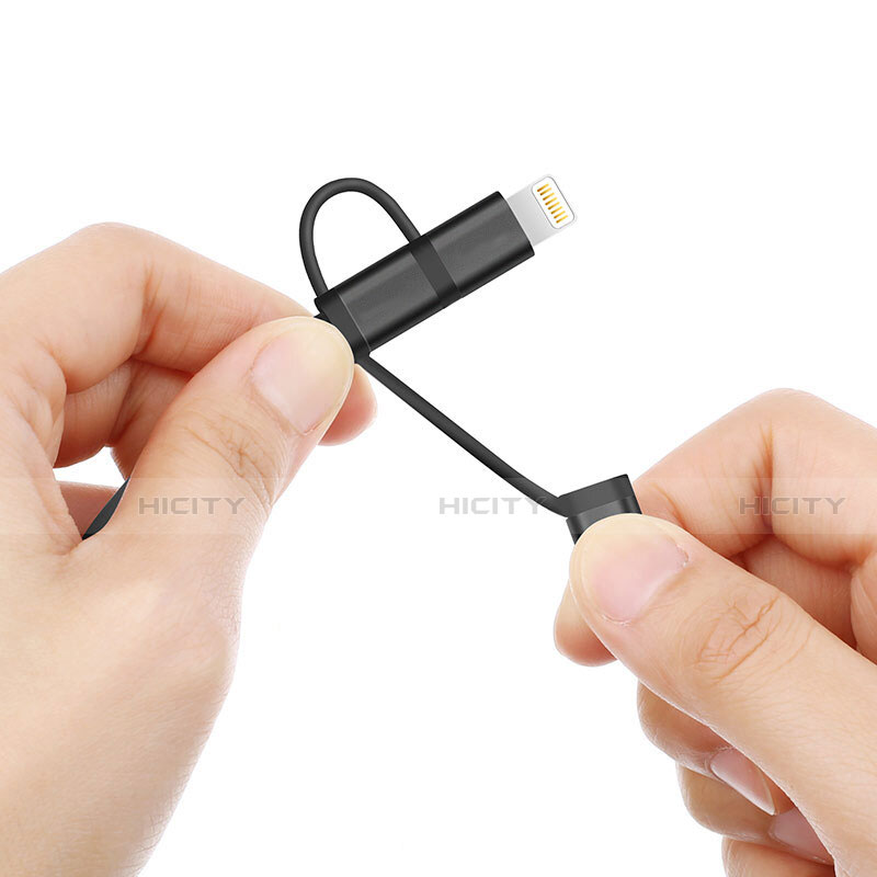 Cavo da Lightning USB a Cavetto Ricarica Carica Android Micro USB C01 per Apple iPad Mini Nero