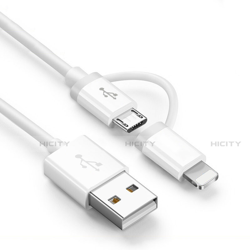 Cavo da Lightning USB a Cavetto Ricarica Carica Android Micro USB ML01 Bianco