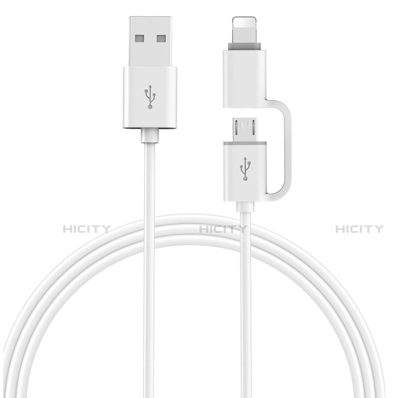 Cavo da Lightning USB a Cavetto Ricarica Carica Android Micro USB ML01 Bianco