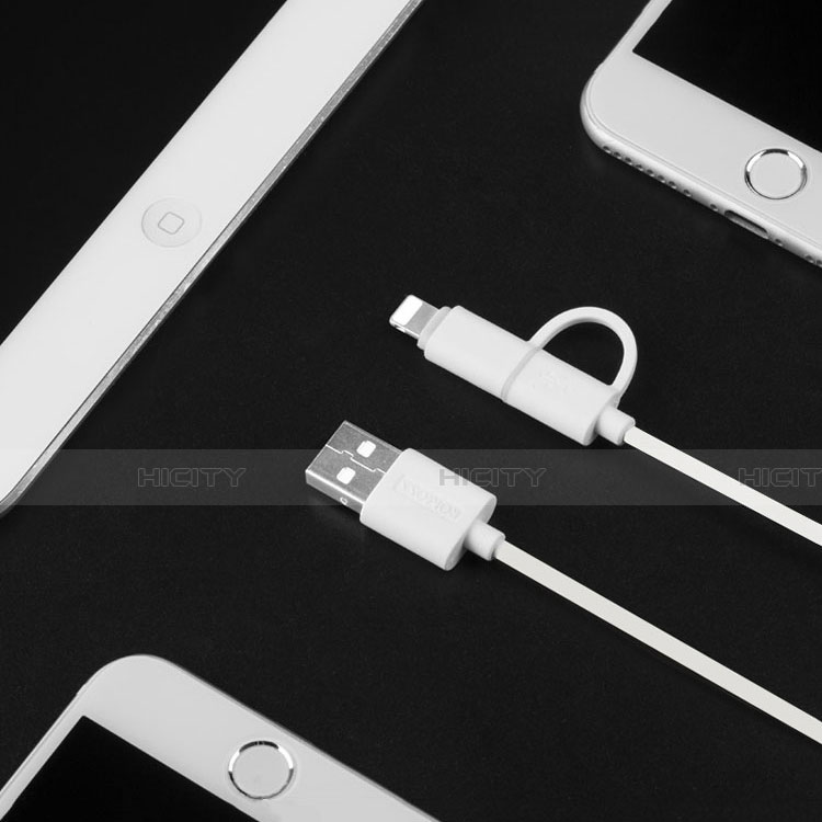 Cavo da Lightning USB a Cavetto Ricarica Carica Android Micro USB ML01 Bianco