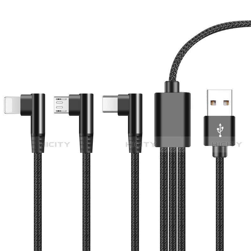 Cavo da Lightning USB a Cavetto Ricarica Carica Android Micro USB ML07 Nero