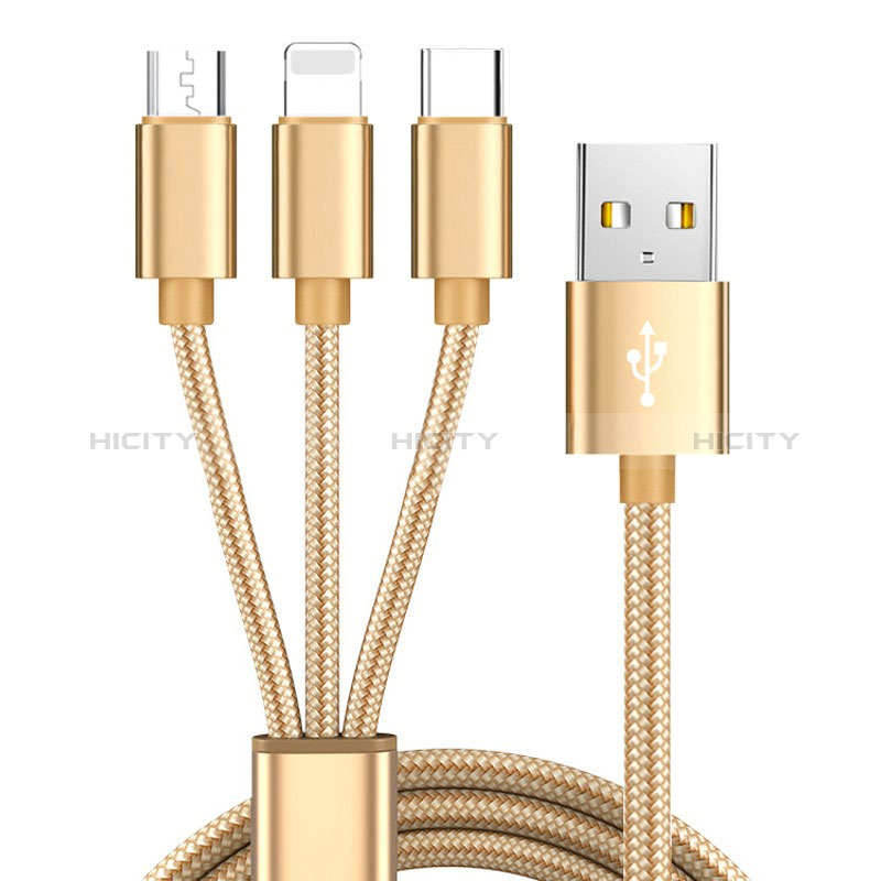 Cavo da Lightning USB a Cavetto Ricarica Carica Android Micro USB Type-C 3A H03 per Apple iPad Pro 12.9 (2021)