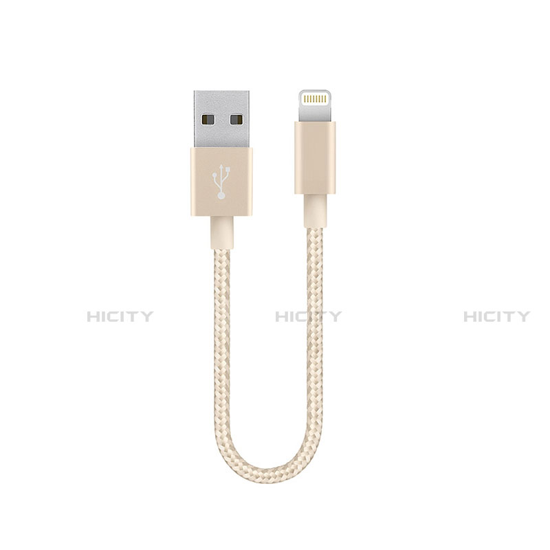 Cavo da USB a Cavetto Ricarica Carica 15cm S01 per Apple iPad 2 Oro