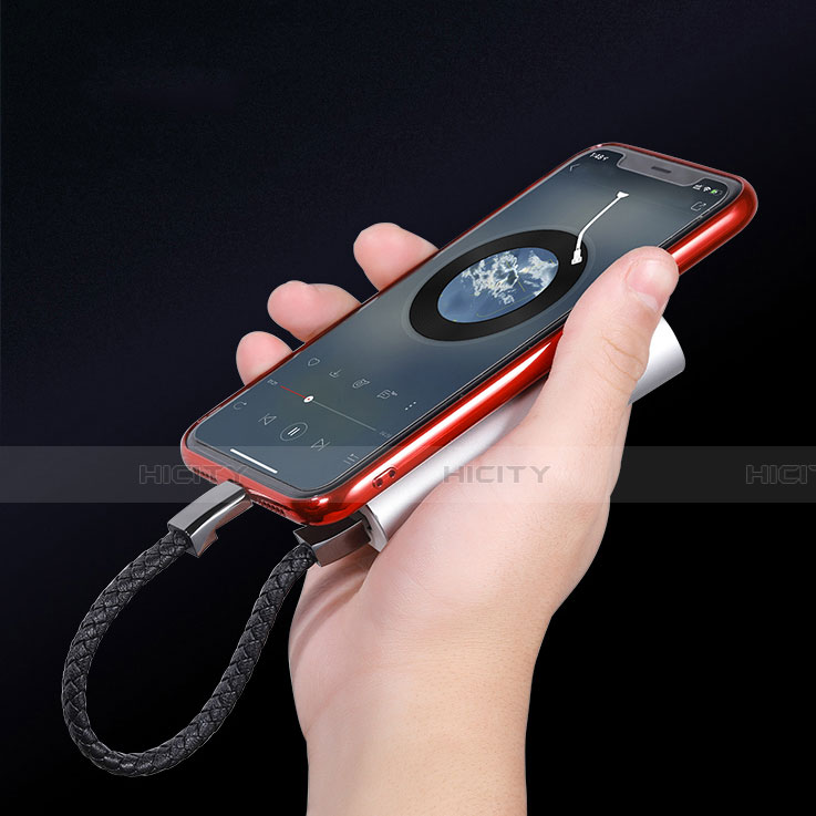 Cavo da USB a Cavetto Ricarica Carica 20cm S02 per Apple iPhone 12 Pro Nero
