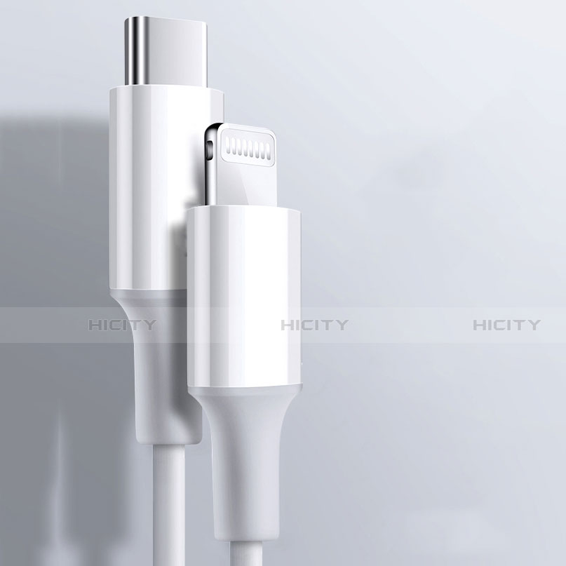 Cavo da USB a Cavetto Ricarica Carica C02 per Apple iPhone 12 Mini Bianco