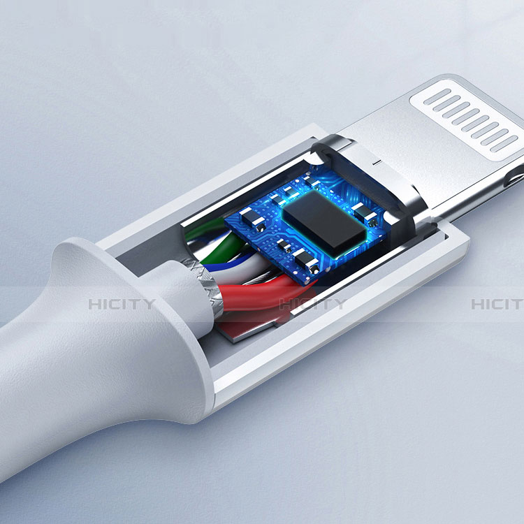 Cavo da USB a Cavetto Ricarica Carica C02 per Apple iPhone SE (2020) Bianco