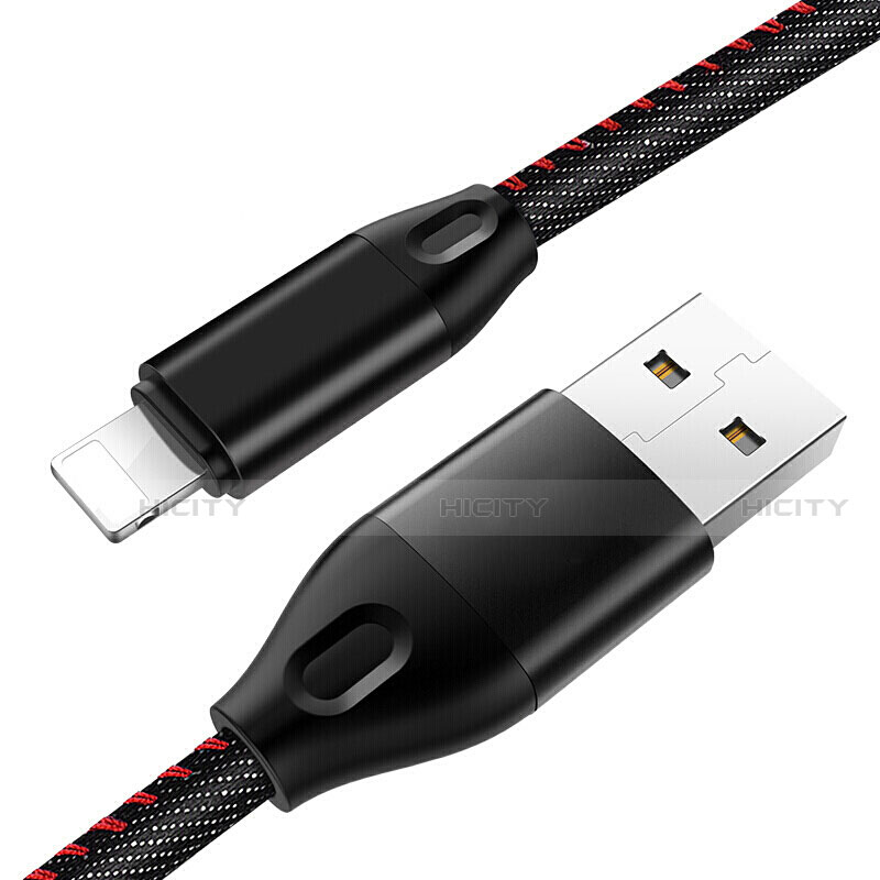 Cavo da USB a Cavetto Ricarica Carica C04 per Apple iPhone X Nero