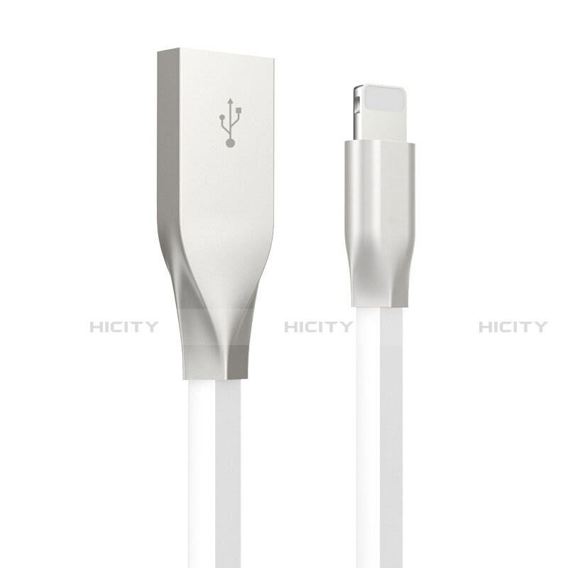 Cavo da USB a Cavetto Ricarica Carica C05 per Apple iPhone 12 Pro Bianco