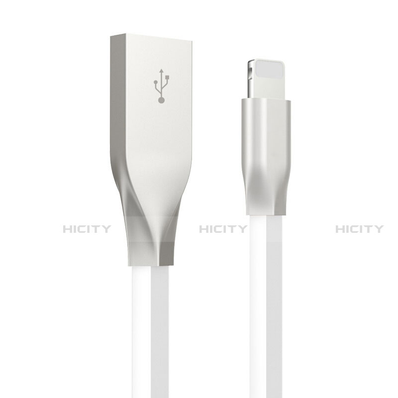 Cavo da USB a Cavetto Ricarica Carica C05 per Apple iPhone 13 Bianco