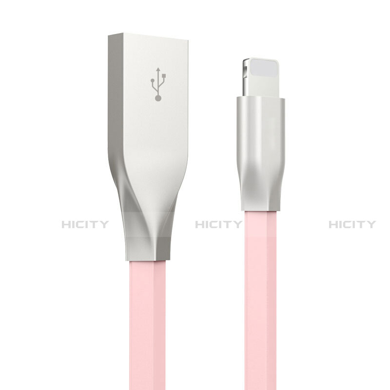 Cavo da USB a Cavetto Ricarica Carica C05 per Apple iPhone 13 Mini Rosa