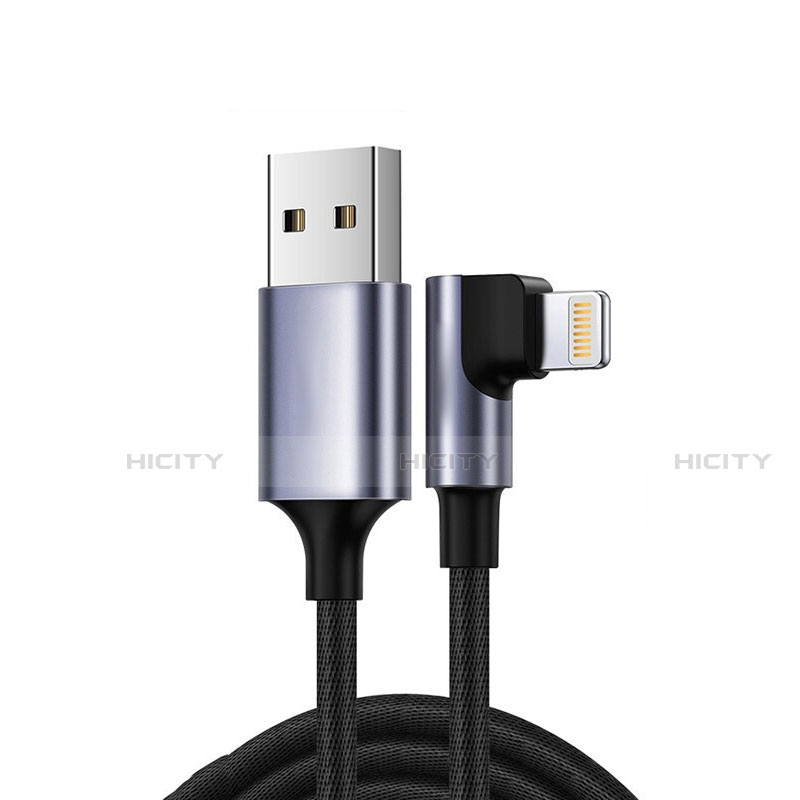 Cavo da USB a Cavetto Ricarica Carica C10 per Apple iPhone 8 Plus Nero