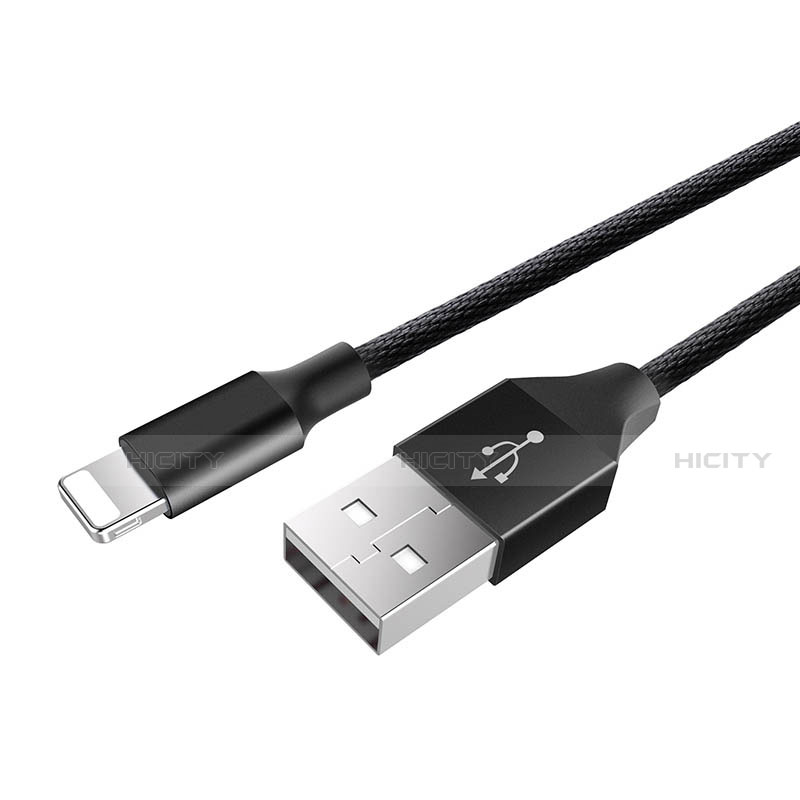 Cavo da USB a Cavetto Ricarica Carica D06 per Apple iPad 10.2 (2020) Nero