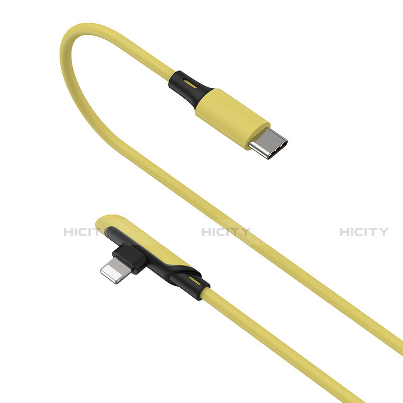 Cavo da USB a Cavetto Ricarica Carica D10 per Apple iPad Air 10.9 (2020) Giallo
