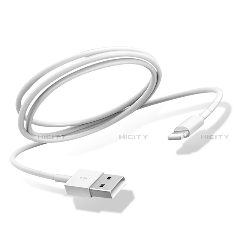 Cavo da USB a Cavetto Ricarica Carica D12 per Apple iPhone 14 Plus Bianco