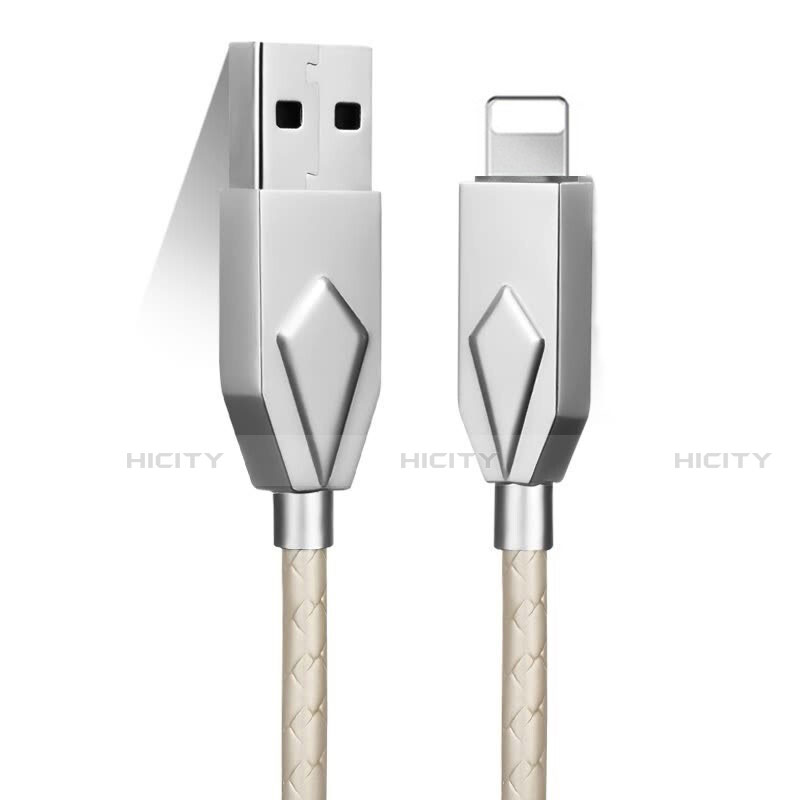 Cavo da USB a Cavetto Ricarica Carica D13 per Apple iPad 4 Argento