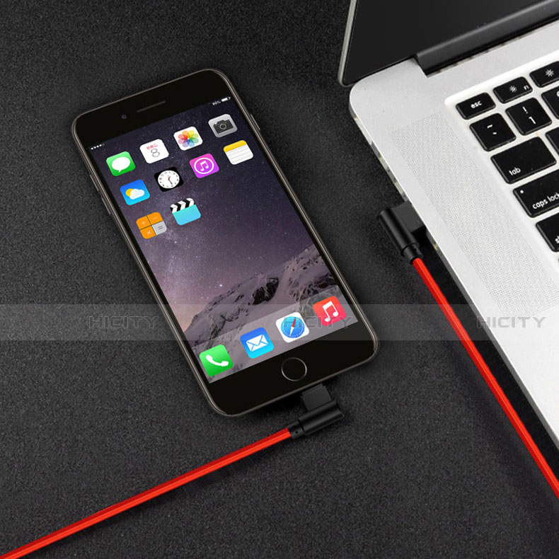 Cavo da USB a Cavetto Ricarica Carica D15 per Apple iPhone Xs Rosso