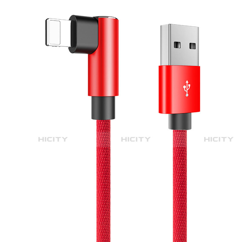Cavo da USB a Cavetto Ricarica Carica D16 per Apple iPad 10.2 (2020) Rosso