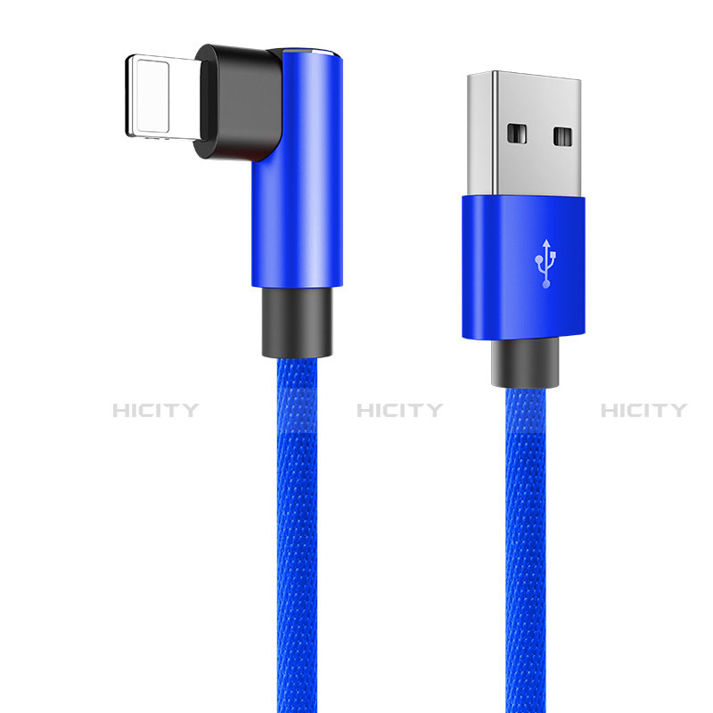Cavo da USB a Cavetto Ricarica Carica D16 per Apple iPhone 13 Blu