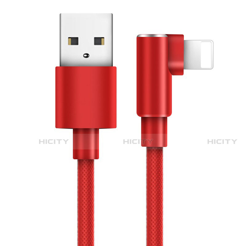 Cavo da USB a Cavetto Ricarica Carica D17 per Apple iPhone 14 Plus Rosso