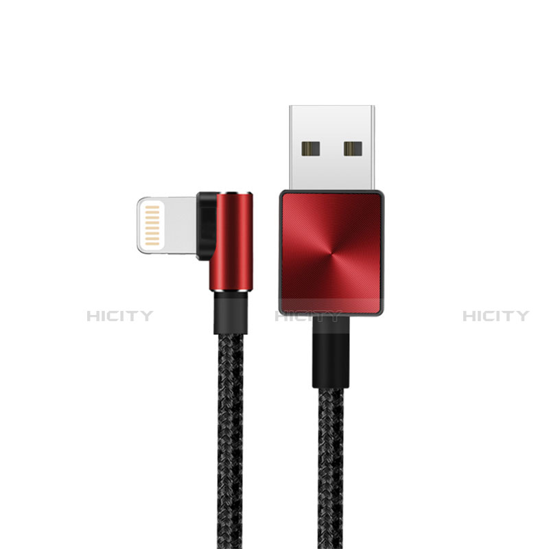 Cavo da USB a Cavetto Ricarica Carica D19 per Apple iPhone SE Rosso