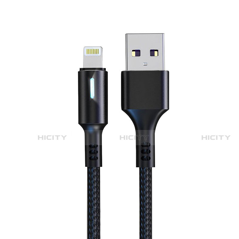 Cavo da USB a Cavetto Ricarica Carica D21 per Apple iPad 10.2 (2020) Nero