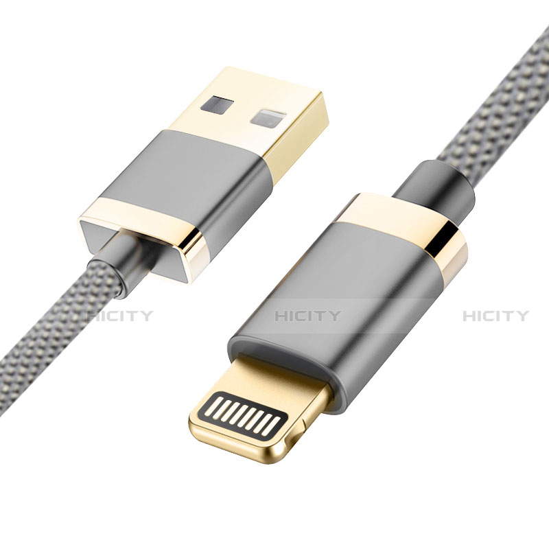 Cavo da USB a Cavetto Ricarica Carica D24 per Apple iPad 10.2 (2020) Grigio