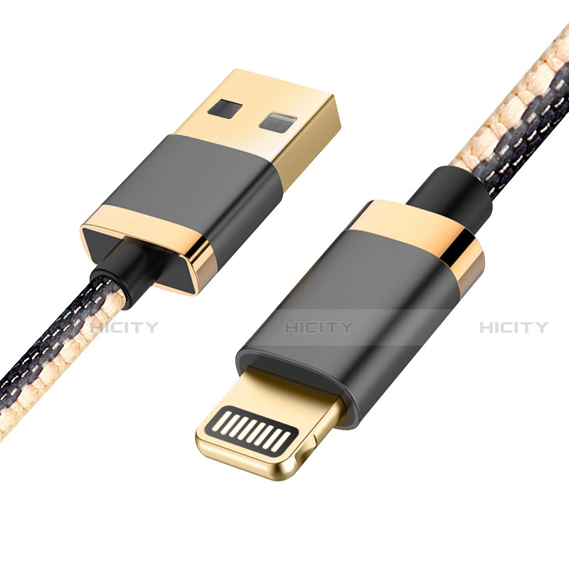 Cavo da USB a Cavetto Ricarica Carica D24 per Apple iPad 10.2 (2020) Nero