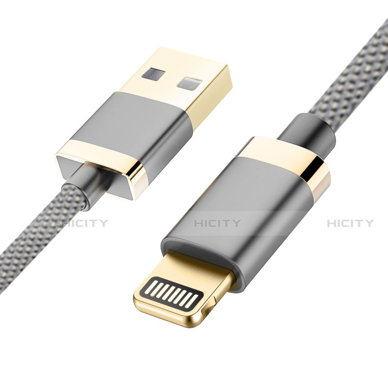 Cavo da USB a Cavetto Ricarica Carica D24 per Apple iPad Air 10.9 (2020) Grigio