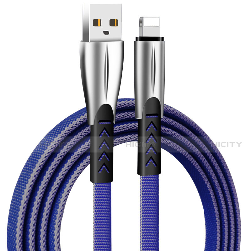 Cavo da USB a Cavetto Ricarica Carica D25 per Apple iPad Mini 2 Blu