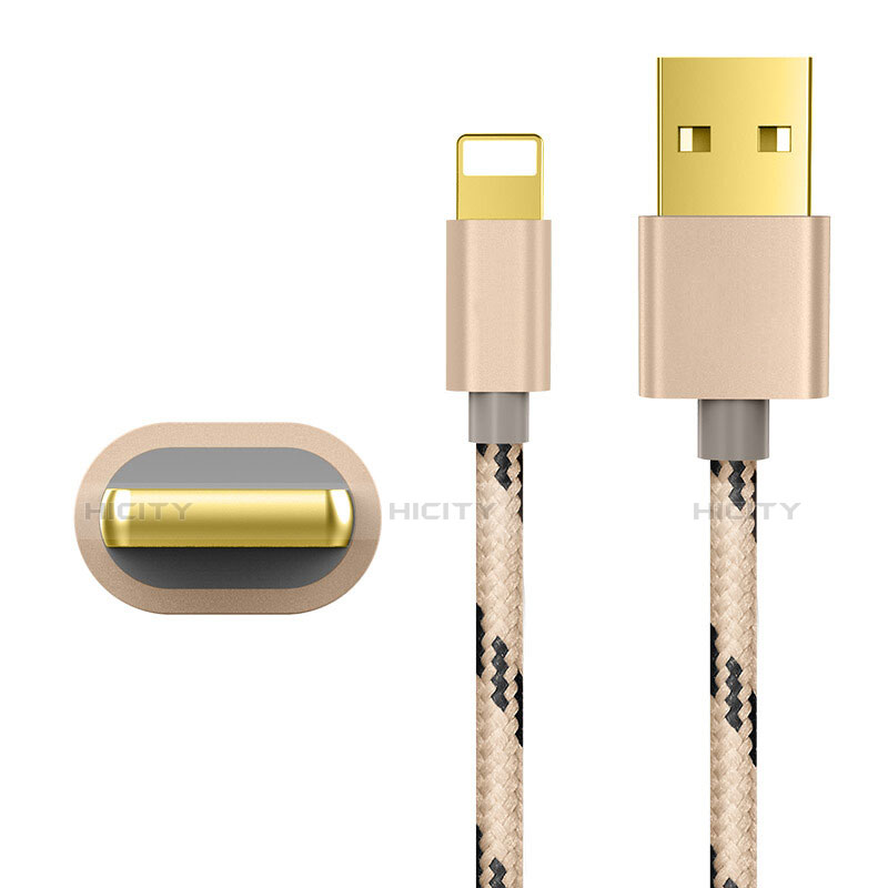 Cavo da USB a Cavetto Ricarica Carica L01 per Apple iPad Pro 12.9 (2020) Oro