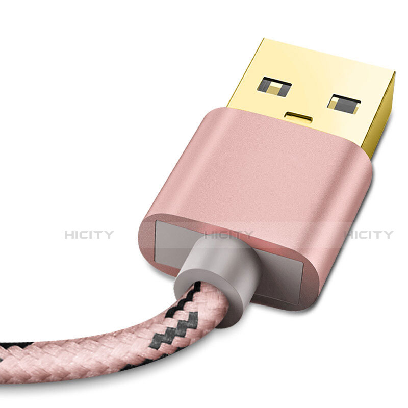 Cavo da USB a Cavetto Ricarica Carica L01 per Apple iPhone 12 Pro Max Oro Rosa