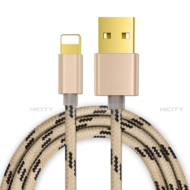 Cavo da USB a Cavetto Ricarica Carica L01 per Apple iPhone 12 Pro Oro