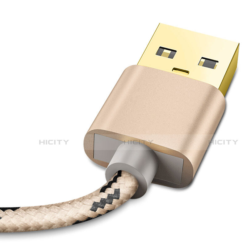 Cavo da USB a Cavetto Ricarica Carica L01 per Apple iPhone 13 Mini Oro