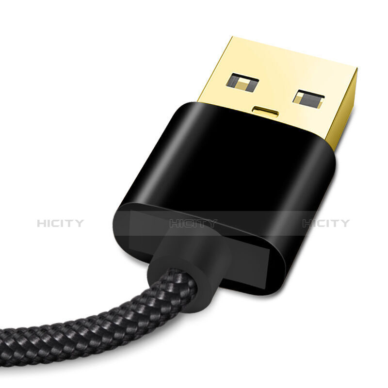 Cavo da USB a Cavetto Ricarica Carica L02 per Apple iPad Mini 4 Nero
