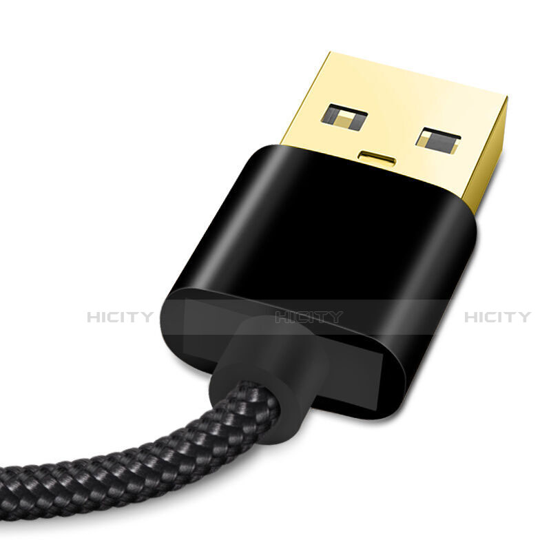 Cavo da USB a Cavetto Ricarica Carica L02 per Apple iPhone 12 Nero