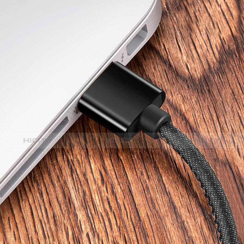 Cavo da USB a Cavetto Ricarica Carica L04 per Apple iPad Pro 12.9 (2020) Nero